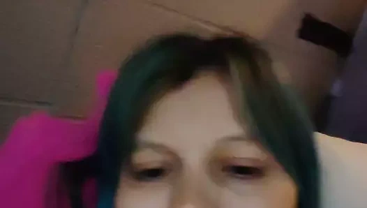 Lusi masturbates in front of other men on webcam while her spouse