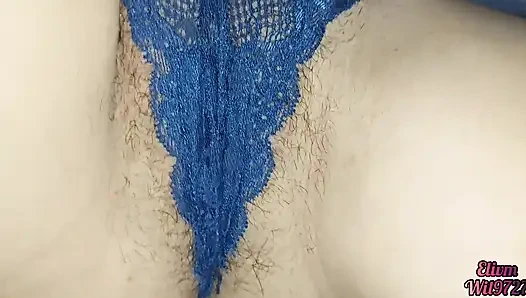 Looking at my stepsister's pussy in her underwear