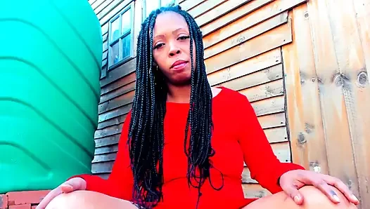 Naughty Outdoor Fingering and Squirt, Extremely Close to Cam...