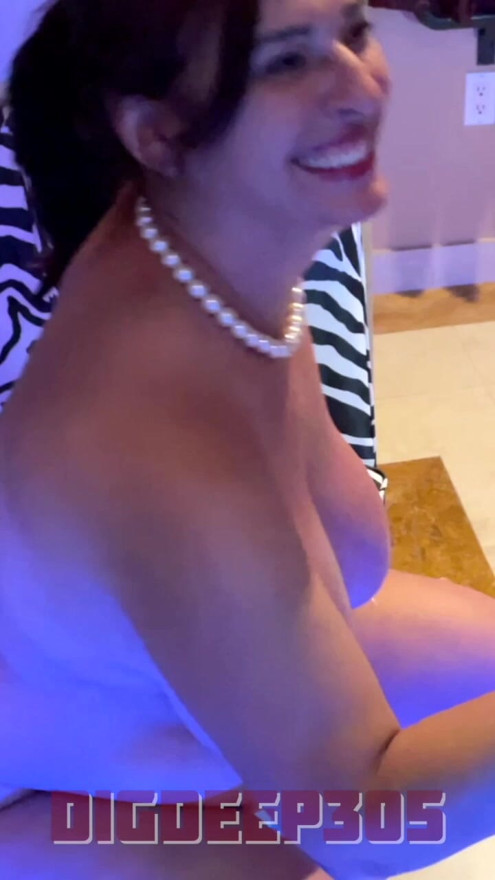 Being led by my cock up to Andi Peacock's bed. A dream cum true for most men. See me fuck her on my OF