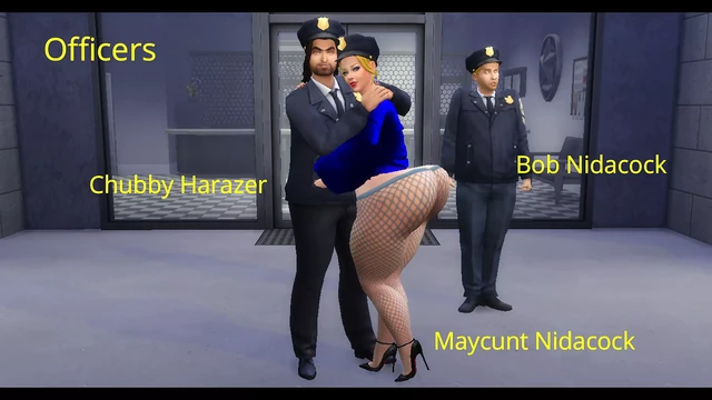 Big Ass Police Woman Fucked in Police Car