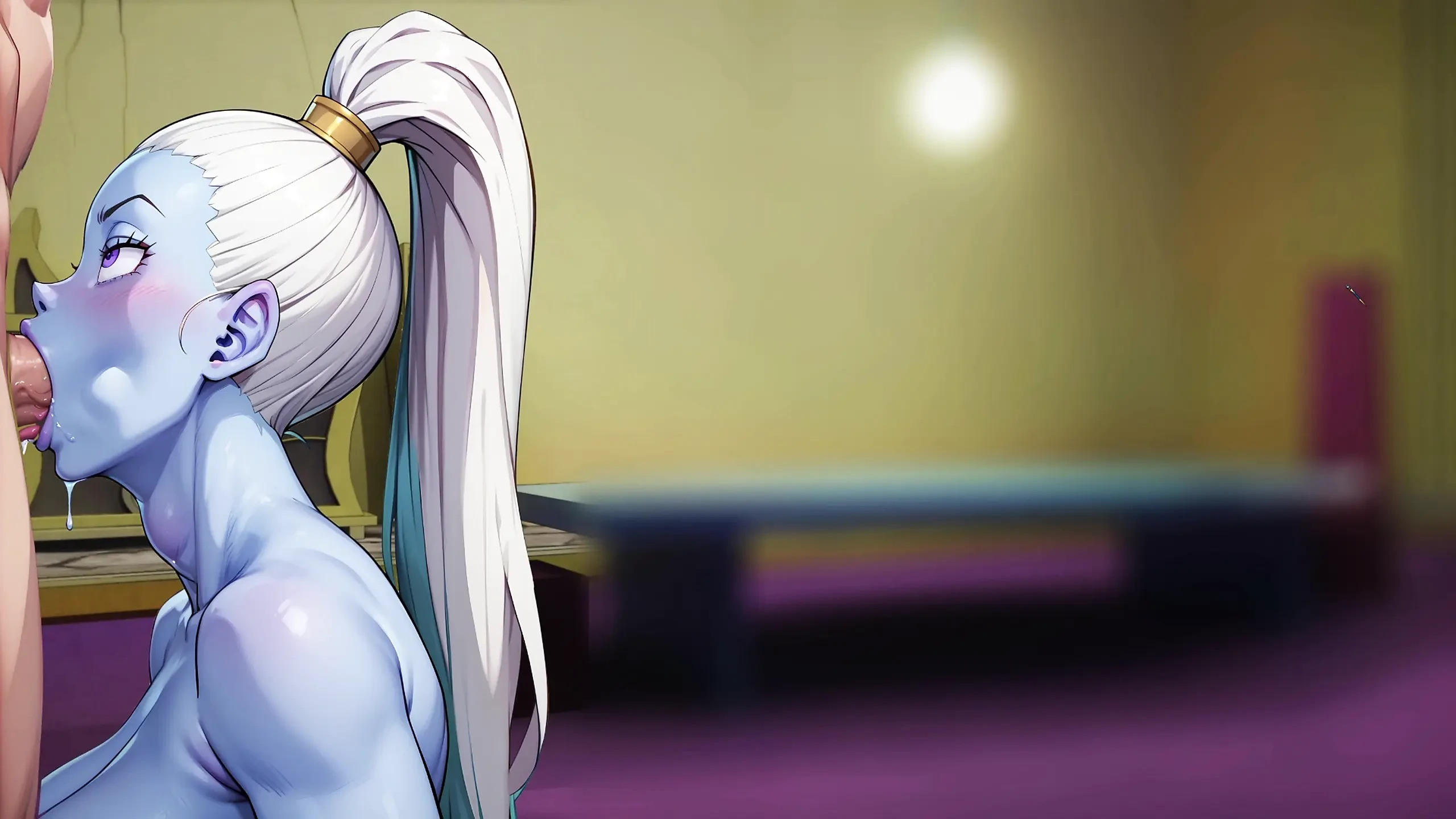 مغامرة إلهية - مص فورد والقبلة العاطفية مع Android 18