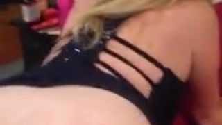 Hot blond British Milf getting sneak fucked in the ass