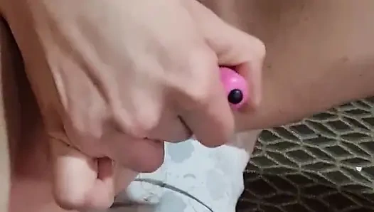 Öffentliche ficksession auf dem balkon während des sonnenaufgangs