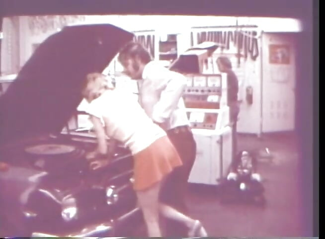 Sexo vintage no carro