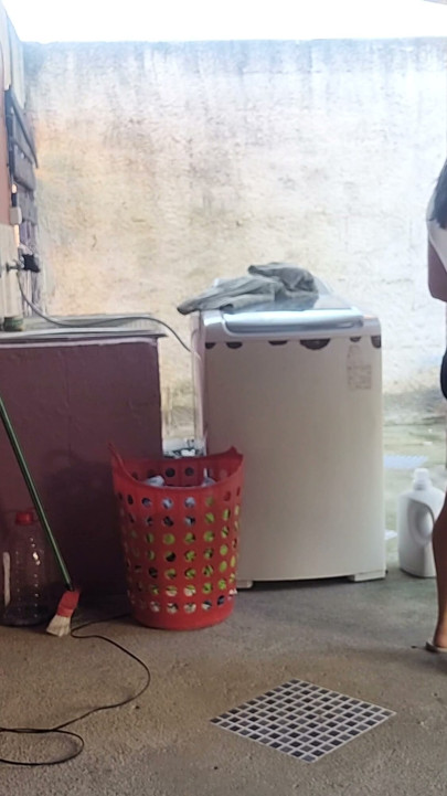 My wife left and the maid couldn't resist my erect dick | Clip 1