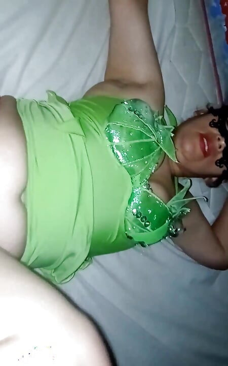 I Visit the Neighbor; and I Find Her Dressed as an Elf and She Gave Me My Gift for Christmas.