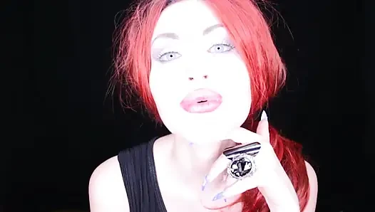 Redhead Italian mistress in black boots humiliates you