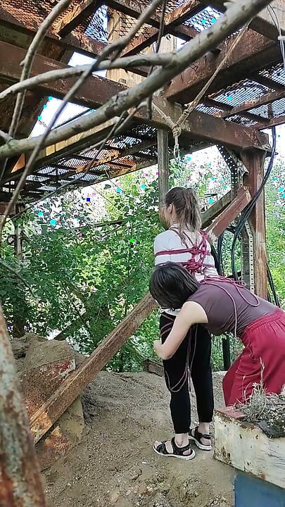 Shibari Princess Goes Outside