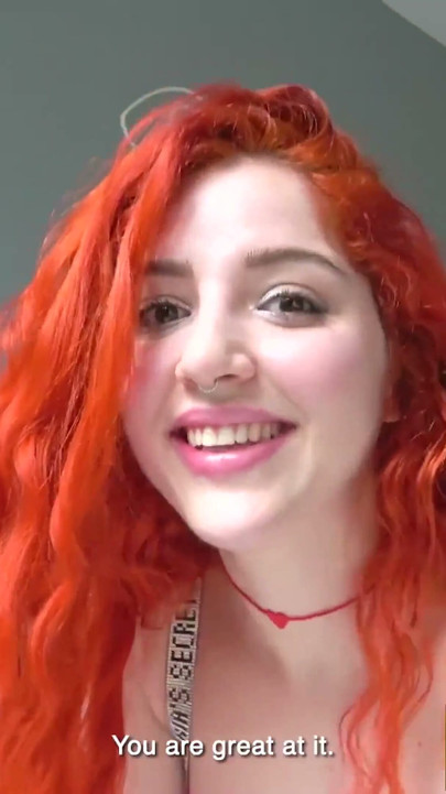 Danger, danger! she likes it wild... fucking this CUTE LATINA TEEN with red hair felt electrical | Clip 2