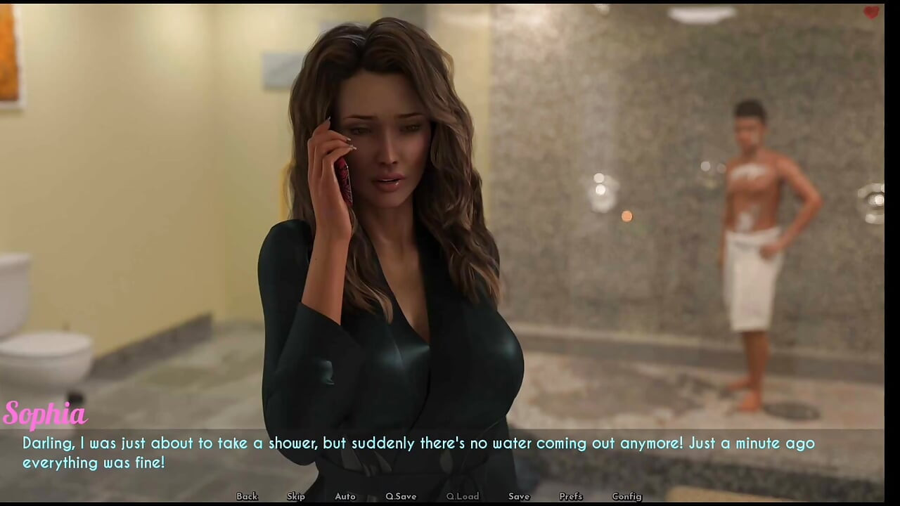 Dylan wanted to shower where Sophia bathed went to common shower he got a big dick
