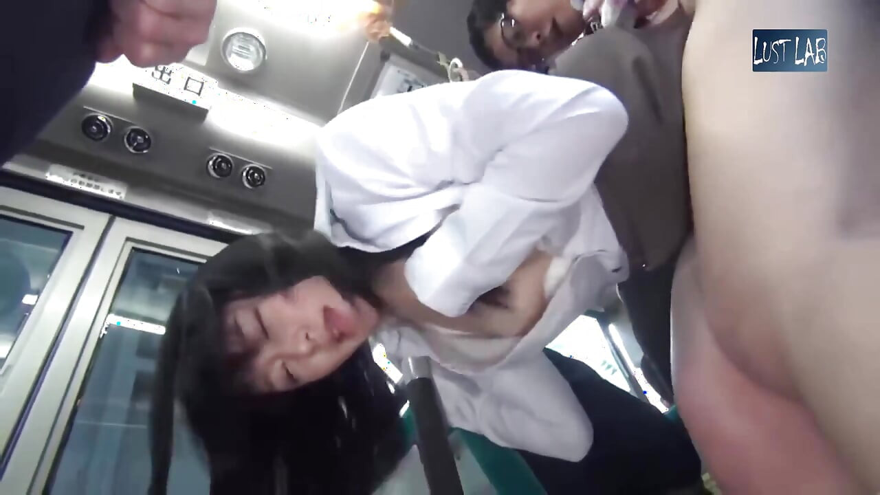 Crowded Bus Chaos. Her Lifted Miniskirt and Tight Curves Drive Every Passenger Wild - P9