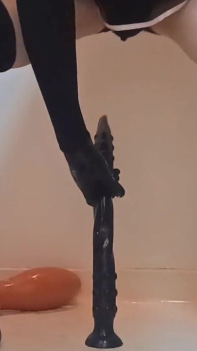 Powerful moment from "Sissy-Kuroko Anal Huge Dildo"