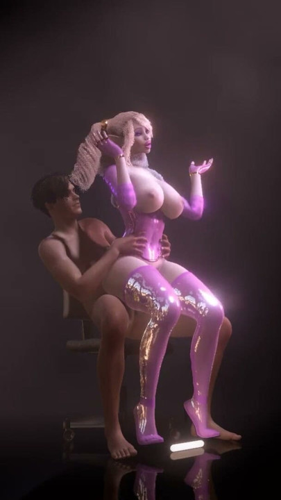 Pink Elf Girl Lap Dance Fucking | Clip 1