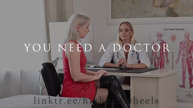Shy Girl With Boots And Stockings Visits Slutty Doctor
