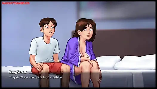 Yaz mevsimi efsanesi darkcookie tarafından bölüm 23 - ateşli orta yaşlı seksi kadın onu yatağında mastürbasyon yaparken yakaladı ve iyi boşalmasına yardım etti