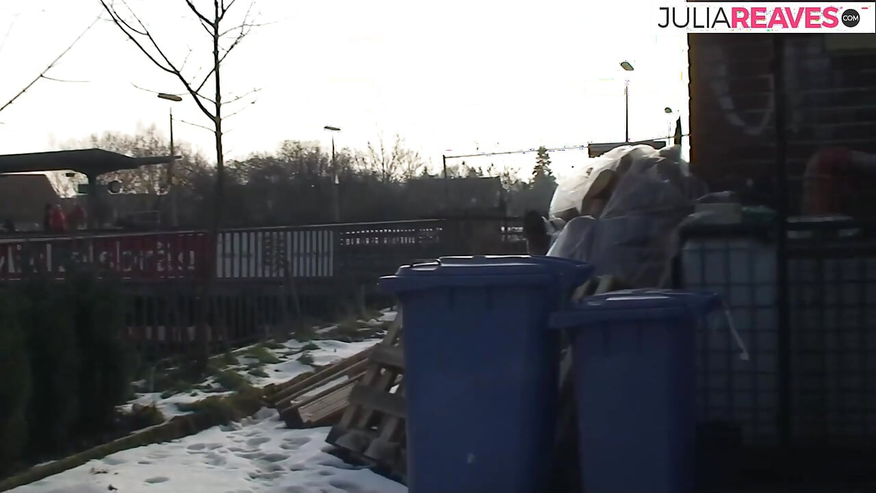 Horny bitch moans hard as she gets fucked out in the outdoor