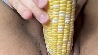 Betsy makes a quick corn video