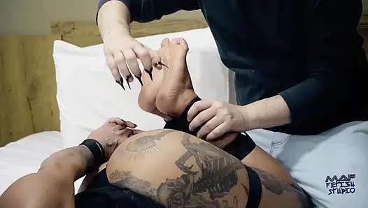 Mibby in Bondage Tickling and Whipping