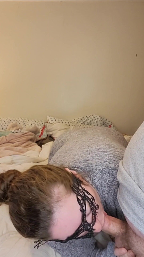 Changing my Nipple Piercings and sucking cock | Clip 1