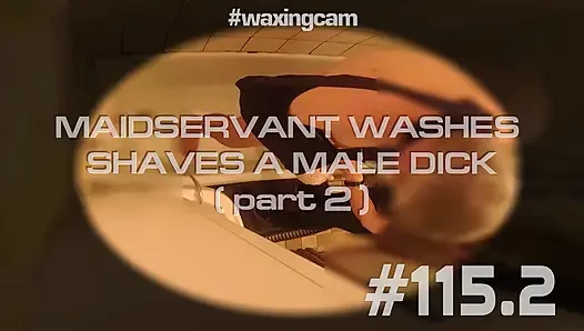 #115 (bagian2) Pembantu Nakal Ini Mencukur Kontol Pria