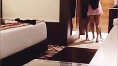 Indian couple doing hotel dare