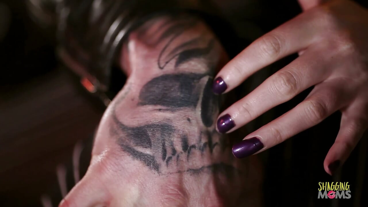 The tattoo in the bundle of sex toy and bodies shone like a bright beacon