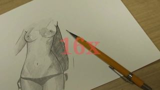 Step sister's nude sketch
