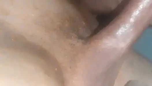 I masturbated naked with my penis, standing until I ejaculated.