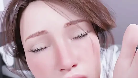 Japanese Stepmom Jerking Stepson Cock While He Pressing Her Big Ass