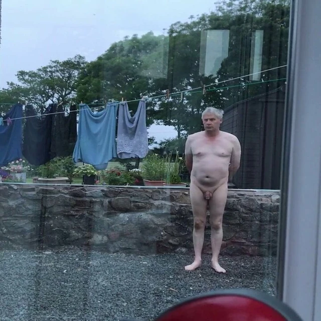 sissy neil naked outside his house