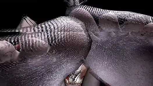 3D cute cosplay slut cheating with big dick