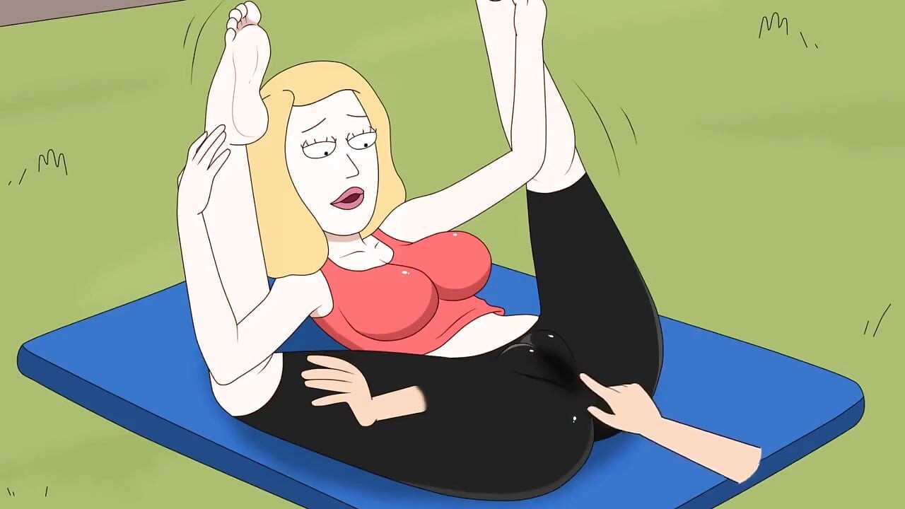 Rick and Morty - a Way Back Home - Sex Scene Only - Part 37 Beth Yoga Masturbation by Loveskysanx