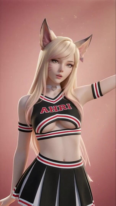 Ahri 's Flirty Dance (ženska generacija - Oh!) Generisana bez cenzure Hentai AI