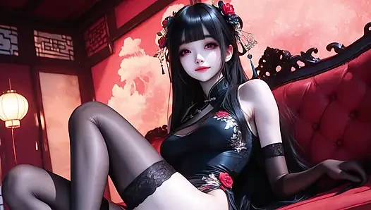 Cheongsam-Mädchen-Sextrip