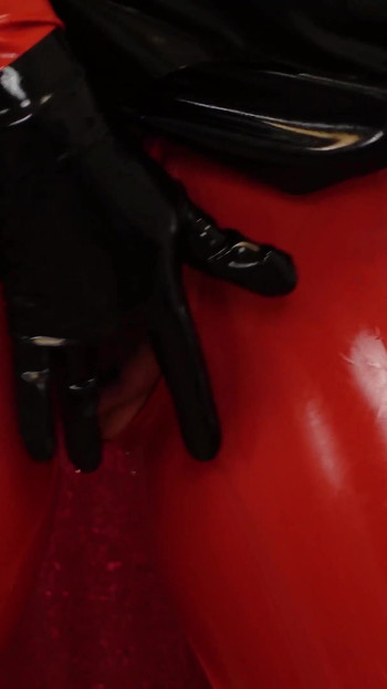 Must-see moment from "Latex Devil Arya Grander - JOI jerk off instruction and CEI cum eating instructions - sexy rubber"