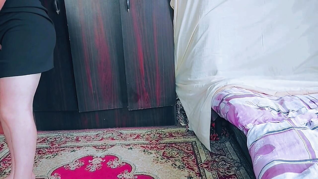 Naughty femboy peeking around corner with teasing smile