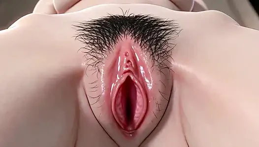Indian virgin showing her hairy pussy up close, she's very wet.