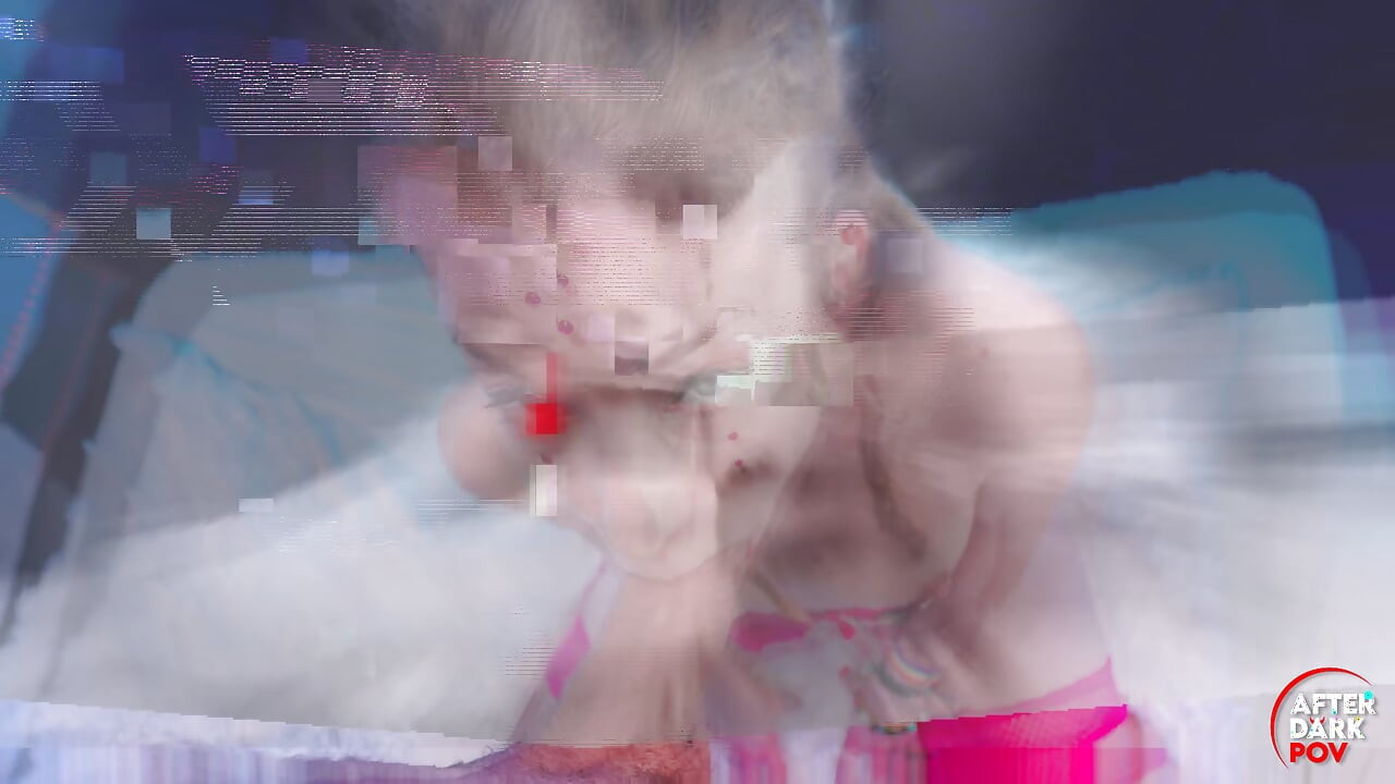 POV Eva Fay Blowjob & Pussy Fucking - Alternative Girl in Pink Lingerie