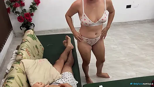 She is 18 years old and shows me how her panties fit!
