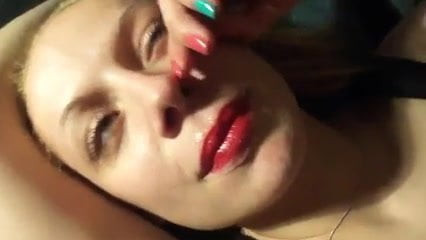 beautiful russian gives a great blowjob