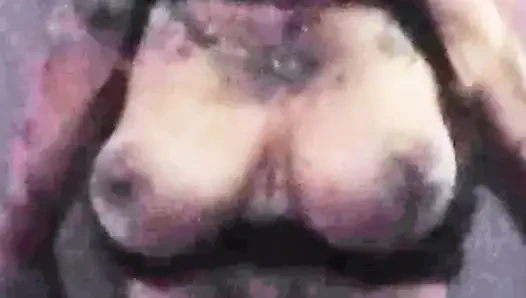 I secretly send my big tits to my stepbrother