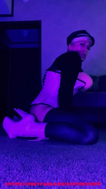 Hot Pink Crossdresser Eats Her Sissy Cum