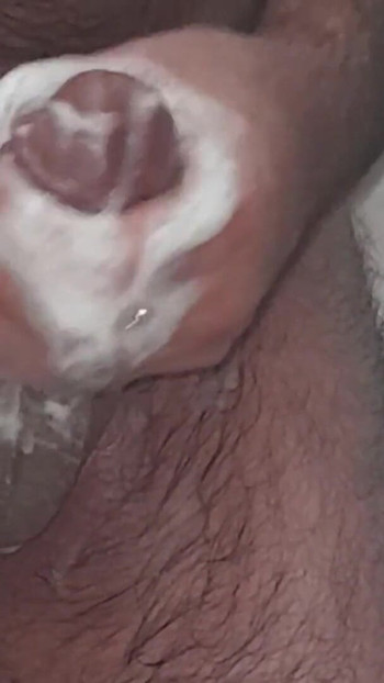 Powerful moment from "soapy thick big cock masturbation pleasure in the bathroom"