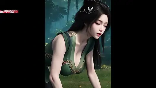 Виртуальное соблазнение: 3D богиня изгибов - 3D-анимация, хентай