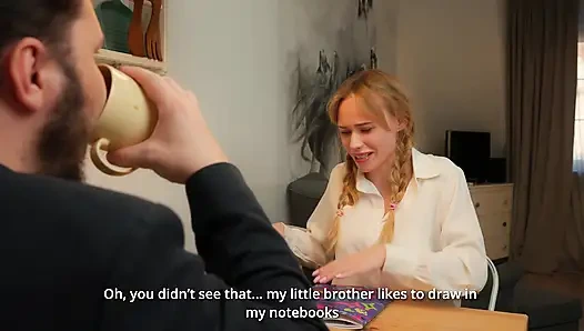 Kız öğrenci İngilizce dersi için geldi ama onun yerine anal eğitim aldı