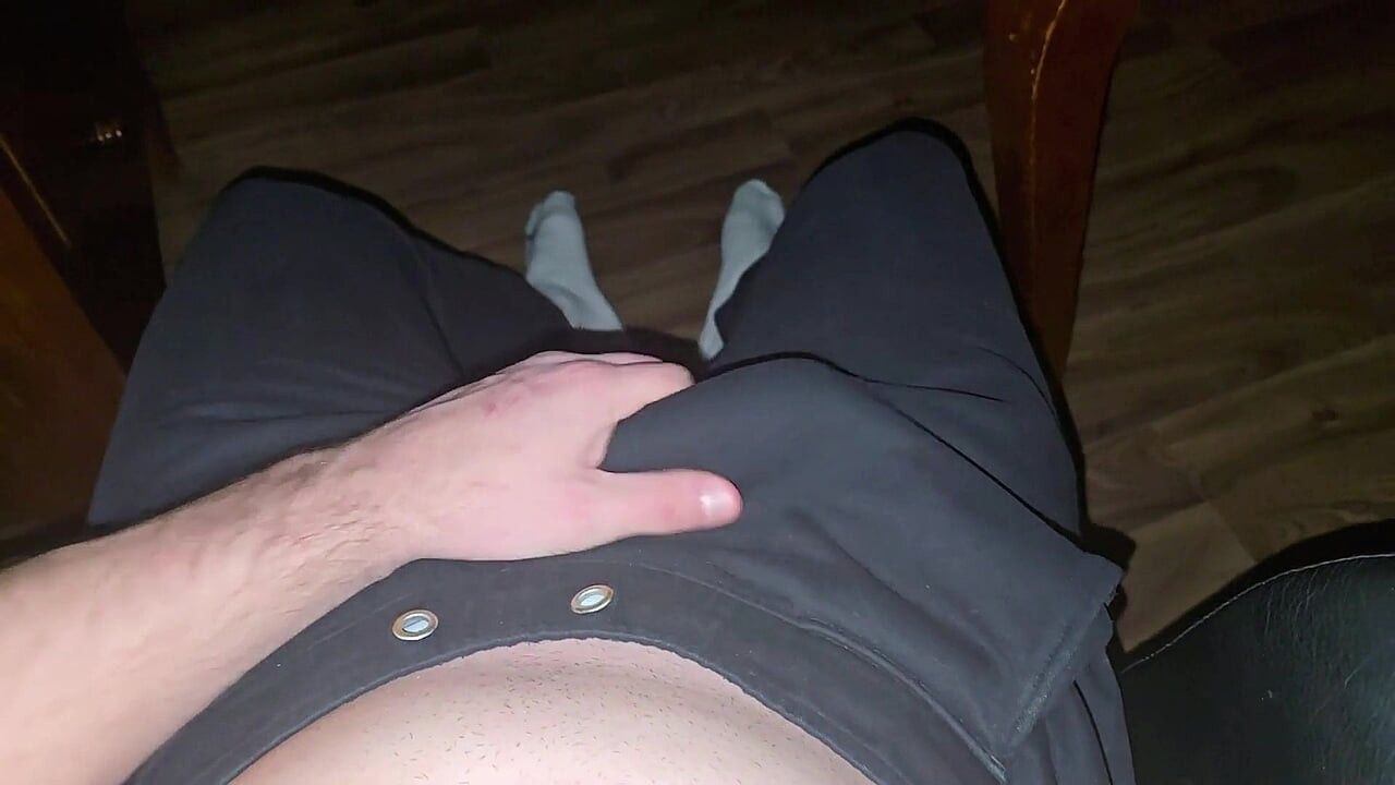 German Master with sweaty white Puma socks.. intense smell.. cock dripping & hard stroking