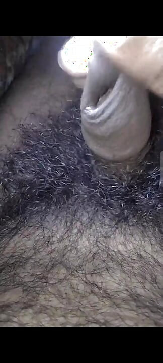 Spanish horny big hairy hard cock jerking