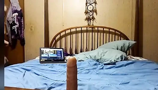 Geile ehefrau in schwarzen strümpfen