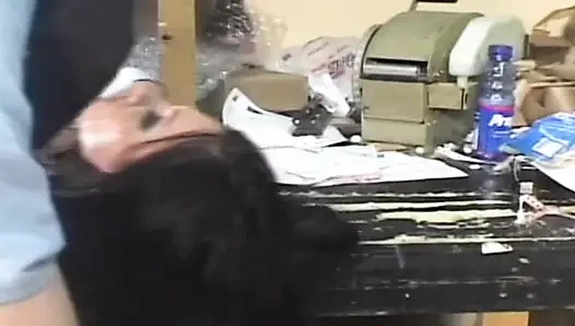 French Secretary Got Her Face Fucked in Office